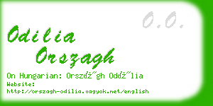 odilia orszagh business card